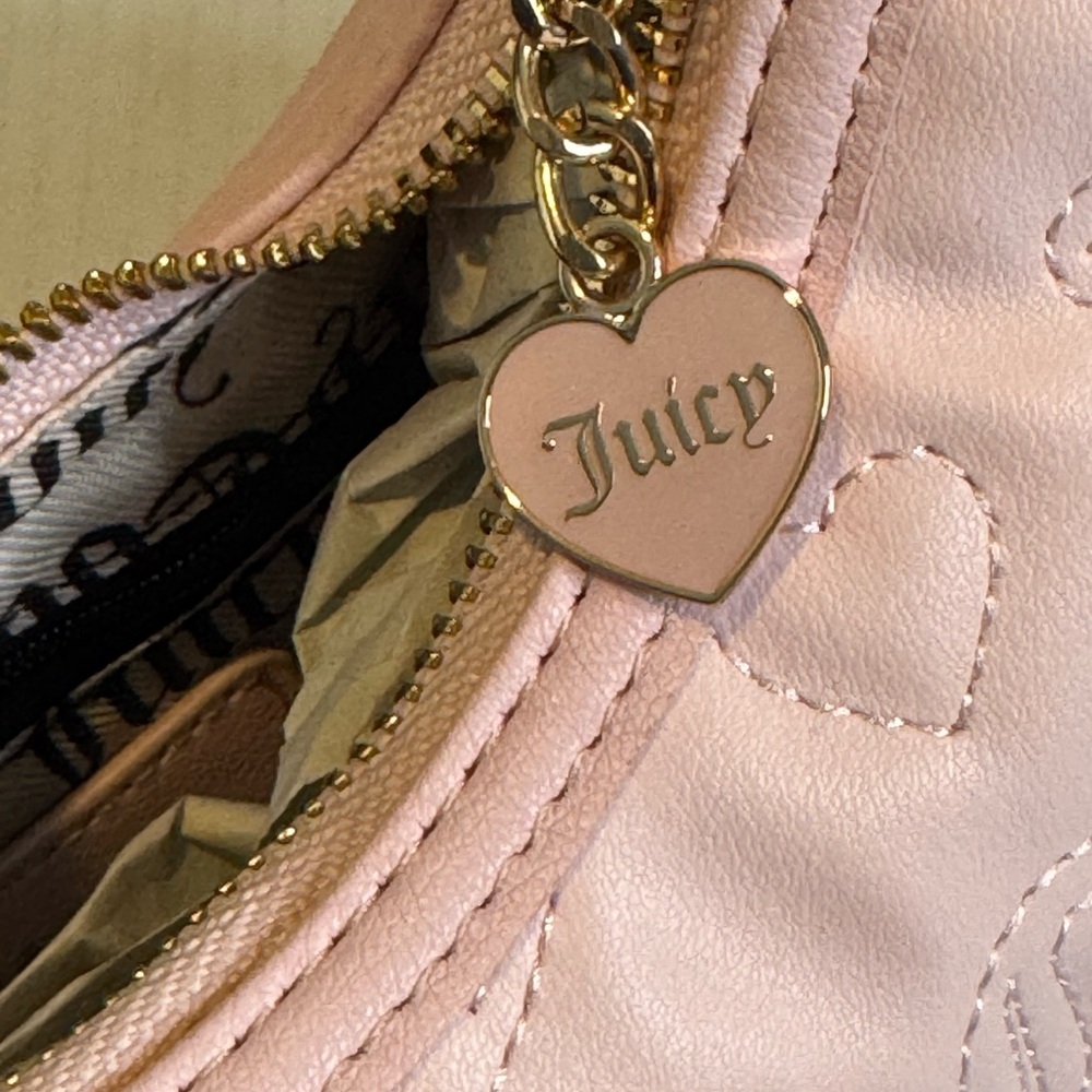 Juicy Couture Light Pink Embossed Shoulder Bag - Picture 7 of 13